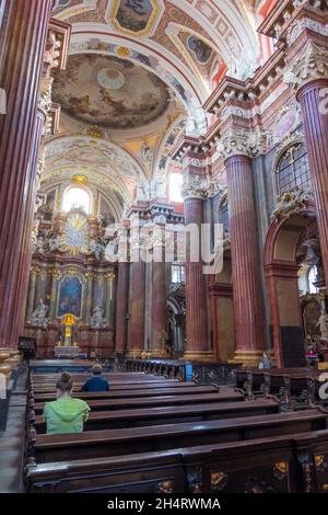 Fara Parish church, Poznan, Poland Stock Photo