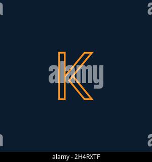 Initial Letter K Logo with Creative Modern Business Typography Vector Template. Creative Abstract Letter K Icon Logo Design Stock Vector