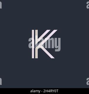 Initial Letter K Logo with Creative Modern Business Typography Vector Template. Creative Abstract Letter K Icon Logo Design Stock Vector