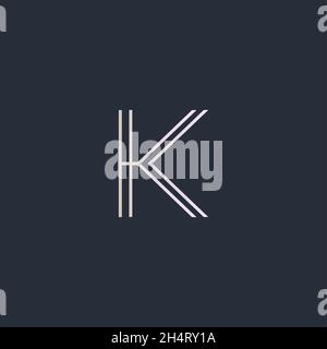 Initial Letter K Logo with Creative Modern Business Typography Vector Template. Creative Abstract Letter K Icon Logo Design Stock Vector
