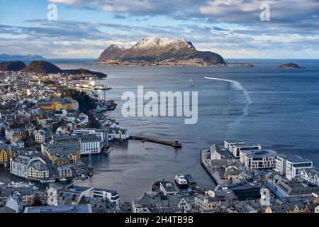 Godoy Island, Alesund City, More og Romsdal County, Norway Stock Photo ...