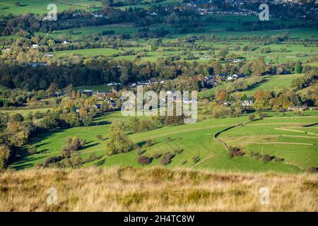 The village of Combs near Chapel en le Frith in Derbyshire Stock Photo