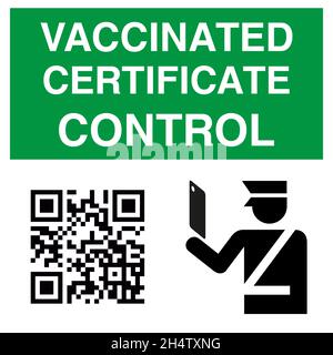 Travel immune passport in mobile phone. Covid-19 immunity certificate for safe traveling or shopping. Electronic health passport with QR code. Immunit Stock Vector