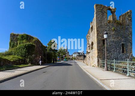 Europe, Luxembourg, Luxembourg City, The 'Dent Creuse' or 'Hollow Tooth' Ruins, Part of the historic Casemates du Bock Fortifications Stock Photo