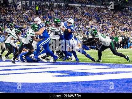 Indianapolis Colts defensive tackle DeForest Buckner (99) rushes into the  backfield during an NFL football game against the Seattle Seahawks, Sunday,  Sept. 12, 2021, in Indianapolis. (AP Photo/Zach Bolinger Stock Photo - Alamy