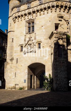 Access to the big bell in Bordeaux, France Stock Photo