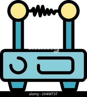 Router for stream icon. Outline router for stream vector icon thin line color flat on white Stock Vector