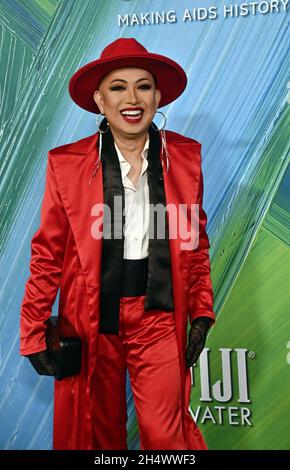 West Hollywood, United States. 05th Nov, 2021. Ongina attends the amfAR Gala Los Angeles 2021 honoring TikTok and Jeremy Scott at the Pacific Design Center in West Hollywood, California on Thursday, October 4, 2021. Photo by Jim Ruymen/UPI Credit: UPI/Alamy Live News Stock Photo