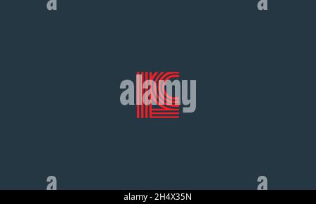 LETTERS LC LOGO DESIGN WITH NEGATIVE SPACE EFFECT FOR ILLUSTRATION USE Stock Vector