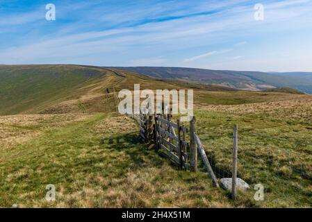 Looking towards Fair Snape from Parlick in The Forest of Bowland in Lancashire Stock Photo