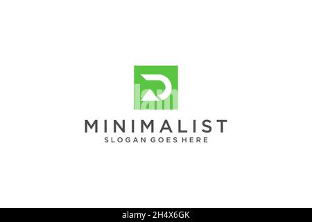 Initial Letter D Logo. Usable for Business, Technology and Branding Logos. Flat Vector Logo Design Template Element. Stock Vector