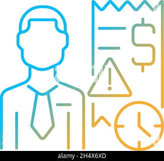 Collector gradient linear vector icon Stock Vector
