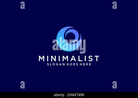 Initial Letter O Logo. Usable for Business, Technology and Branding Logos. Flat Vector Logo Design Template Element. Stock Vector