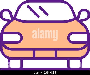 Car RGB color icon Stock Vector