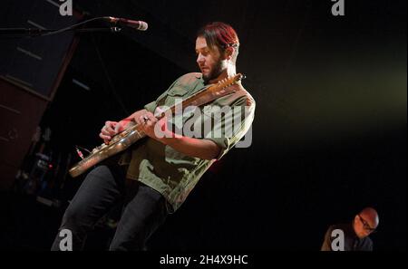 Grant Nicholas of Feeder live in concert at The Civic Hall in Wolverhampton Stock Photo