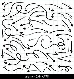 Hand drawn creative arrow set design Stock Vector Image & Art - Alamy