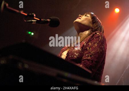 Beth Hart performing live in concert at The Institute in Birmingham.  Stock Photo