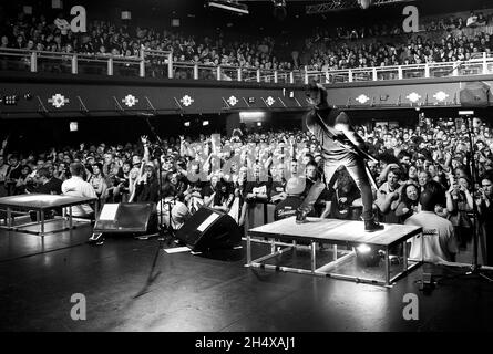 Matthew Tuck of Bullet for my Valentine in concert at 02 Academy - Birmingham Stock Photo