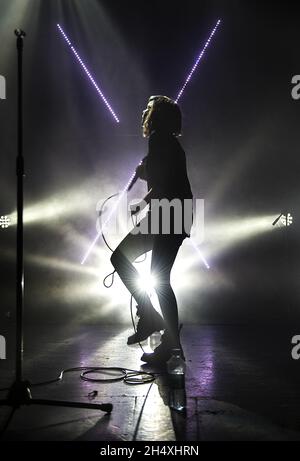 Lauren Mayberry of Chvrches performs live on stage at the Royal Albert ...