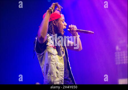Fetty Wap performing live on stage on day 1 at BBC Big Weekend on 28 ...