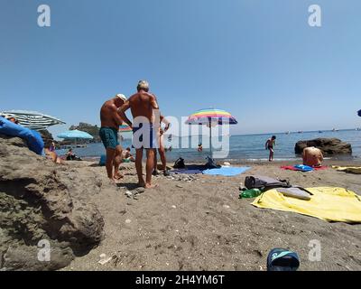 Cartaromana beach in Ischia Island, Italy Stock Photo