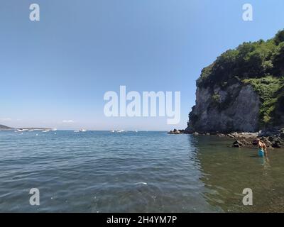 Cartaromana beach in Ischia Island, Italy Stock Photo