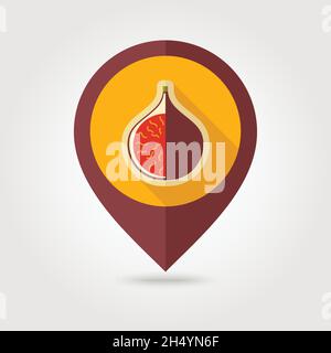 Fig pin map icon Fig tropical - Fig Flat Vector Pin Map Icon Map Pointer Map Markers Tropical Fruit Vector Illustration Eps 10 2h4yn6f 