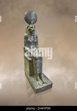 Egyptian statue sculpture of the lioness Goddess Sekhmet or Ounout, 4th ...