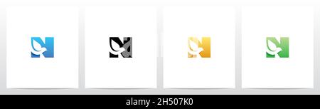 Dove Bird On Letter Logo Design N Stock Vector