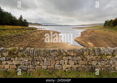 Grimwith Reservoir is located in the Yorkshire Dales in North Yorkshire, England. It was originally built by the Bradford Corporation as one of eleven Stock Photo