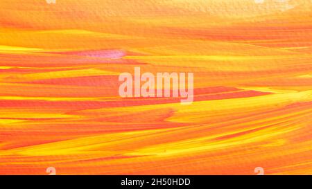 Yellow orange paint brush strokes abstract background Stock Photo