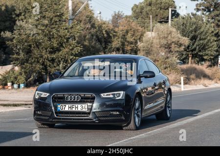 Kemer, turkey - 08. 25. 2021: Audi A5 sportback on turkish highway Stock Photo