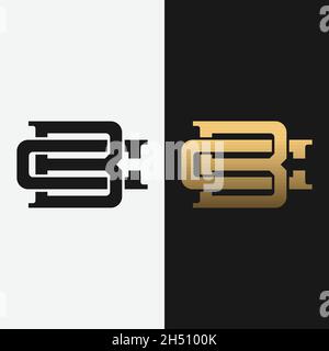 Letter Initial Monogram B C BC CB Logo Design Template. Suitable for Fashion Clothing Apparel Sport Finance Management Business Brand Company Shop. Stock Vector