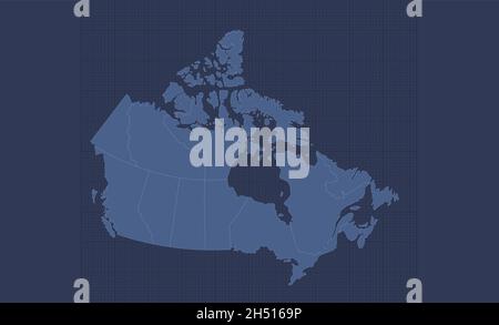 Canada, administrative divisions, political map. The ten provinces and ...