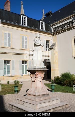 The Sanctuary of Our Lady of Lourdes, Nevers, France Stock Photo