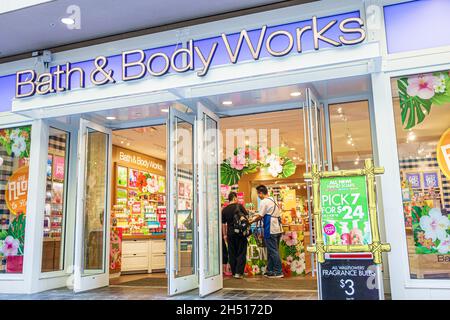 Atlanta capital of the U.S. state of Georgia, The Bath & Body Works store  in Lenox Square a shopping centre mall with well known brand name stores on  Stock Photo - Alamy