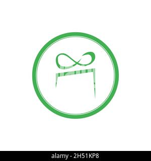 simple Gift Logo Simbol Desain Template Vektor Stock Vector