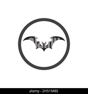 bat vector icon logo template illustration design Stock Vector