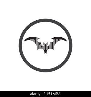 bat vector icon logo template illustration design Stock Vector