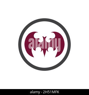 bat vector icon logo template illustration design Stock Vector