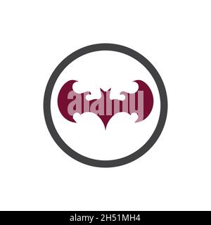 bat vector icon logo template illustration design Stock Vector