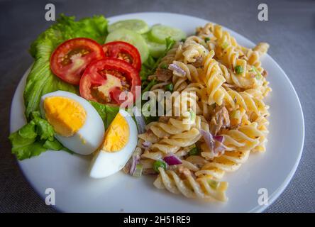 Western international  food as served in SE Asia. Stock Photo