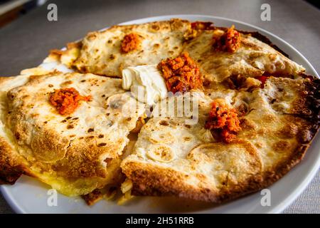 Western international  food as served in SE Asia. Stock Photo