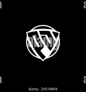 PD Monogram logo letter with triangle play button shape style on ...