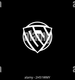 OJ Monogram logo letter with triangle play shape and circle rounded ...