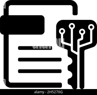 Digital certificate vector icon illustration Stock Vector