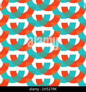 Colourful Curves Seamless Vector Pattern Stock Vector