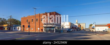 Caruthersville, Missouri, USA - October 18, 2021: The old business distric along Ward Ave Stock Photo