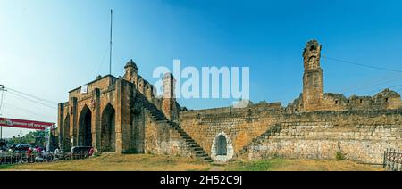 01 08 2018 Jatpura Gate, From Inside Moharli, Chandrapur, Maharashtra, India, Asia Stock Photo