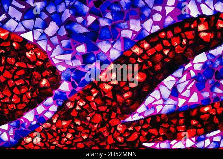 Colourful Mosaic Abstract Background Made Of Many Little Stones, Stock Photo